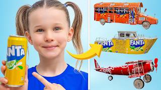 Kids Turn Old Cans Into Amazing DIY Toys with Dad | 2 Hours of Kids Stories