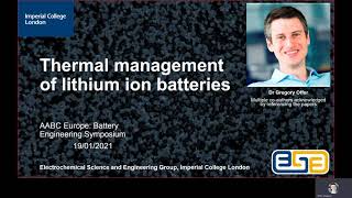 Thermal management of lithium ion batteries: the sub-system optimisation trap!