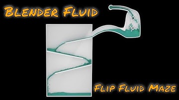 Blender Fluid Maze