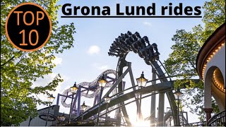 Top 10 rides at Grona lund 2022