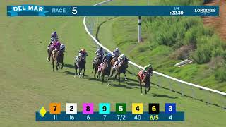 Sorrento Sky (IRE) wins the Green Flash Handicap G.II race 5 at Del Mar 8/22/26