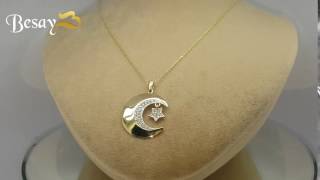 Ay Yıldızlı Altın Kolye