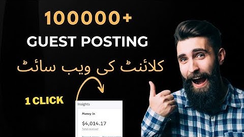 How to find Guest  posting clients in one click