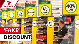 Woolworths faces court over fake discount claims | 7NEWS