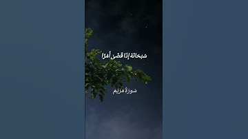 #سورة مريم #قرآن #اكسبلور #like #quran #viral #foryou