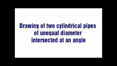 Development of a pipe B in intersection with pipe A, part 1(DEV/B2)