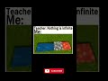 Proof That Infinite Exists… In Minecraft 😎 #minecraft #shorts #gaming
