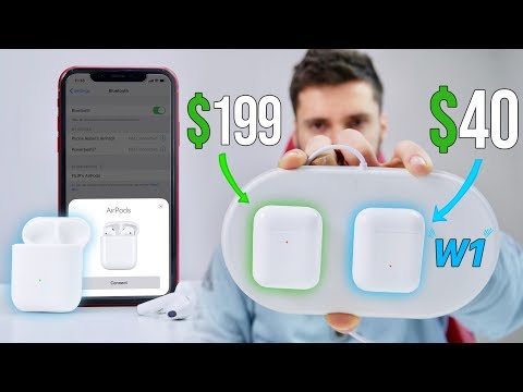 New PERFECT Fake AirPods 2 use W1 Pairing!!? $40 W1TF