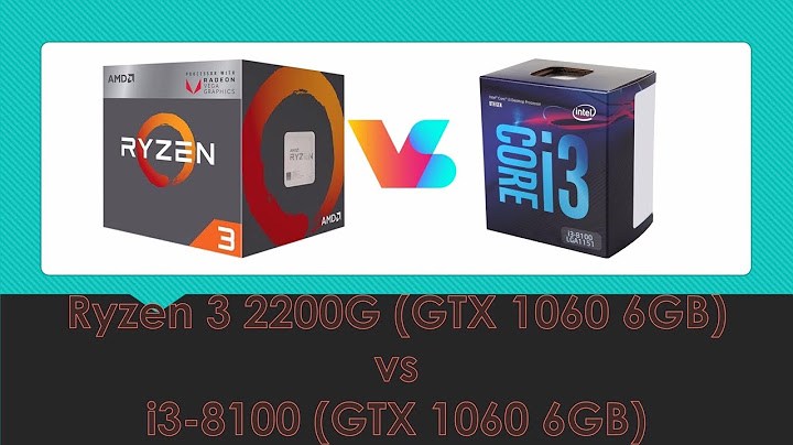 So sánh i3 8100 vs amd 2200g