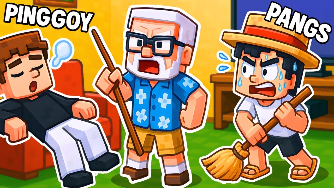 ANG TAMAD AT MASIPAG NA BATA SA MINECRAFT! (TAGALOG)