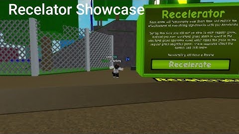 Recelerator Showcase in GCI roblox