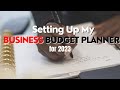 Setting Up My Business Budget Planner for 2023 #businessbudgeting #budgetplanner #organizedlife