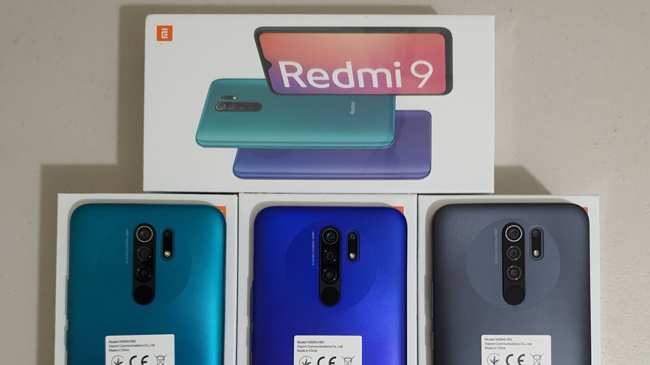 Xiaomi Redmi 9 Unboxing and Color Comparison Green, Purple and Grey