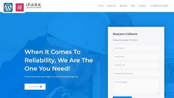 How to Create Electrician Website In WordPress Using Elementor