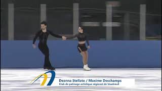 Deanna Stellato-Dudek and Maxime Deschamps - Championnats québécois d'été 2023. SP.