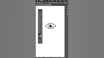 How To Create Eye Icon In Illustrator #adobeillustratortipsandtricks   #howtocreatelogo #viralshorts