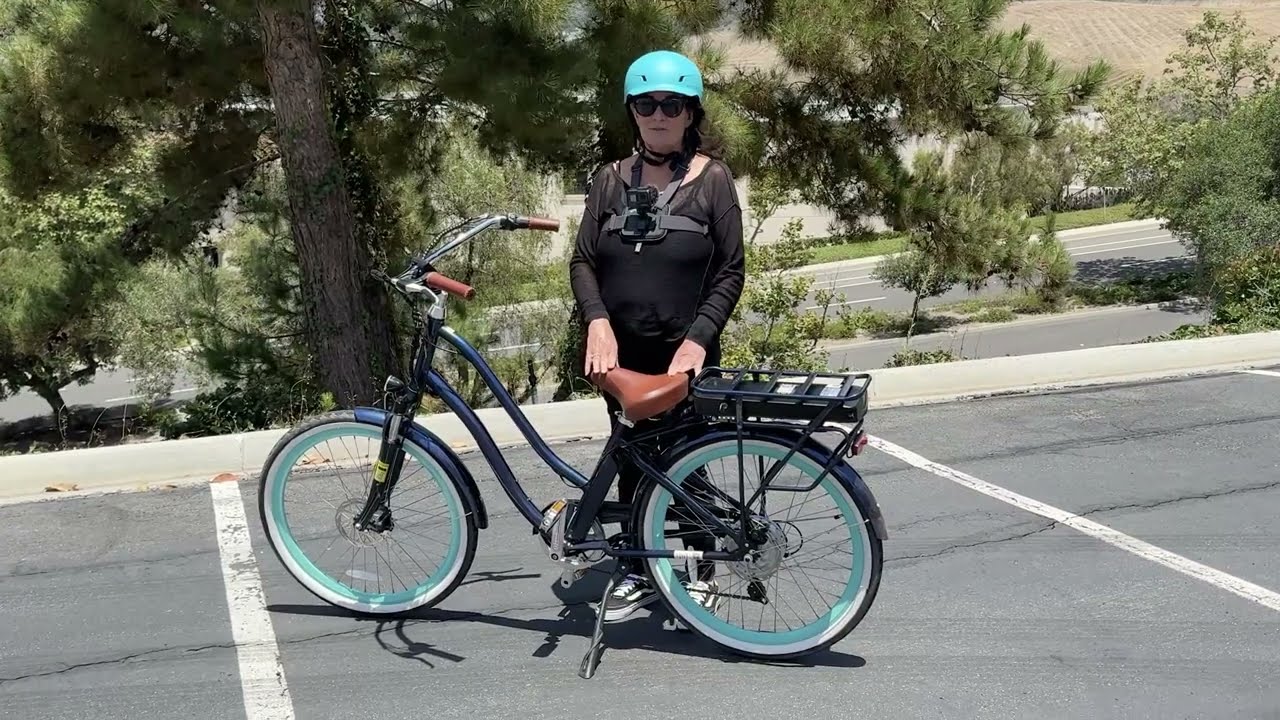 electric bicycles for women Tower Beach Babe Beach Cruiser Brown Schwalbe Tires through electric beach cruiser features a 65NM high Best E-Bike for Women Over