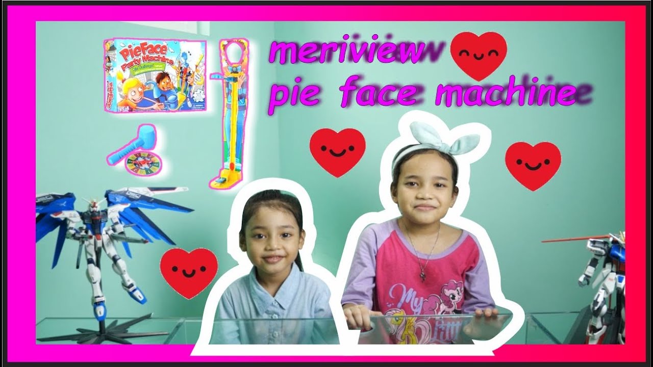 review mainan pie face party machine jadinya lucu | mainan challenge