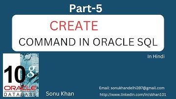 Table Creation in Oracle SQL - In Hindi