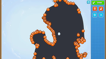 Bad Apple!! in BTD6 Map Editor areas