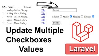 How To Update Multiple Checkbox Values in Database In Laravel In Hindi