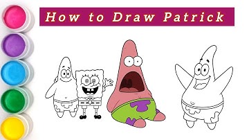Patrick and SpongeBob in 3 Different Drawing Styles | Easy Cartoon Art for Kids