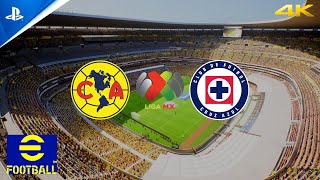 eFootball 2025 - America vs Cruz Azul - Liga MX - gameplay ps5 4K español latino