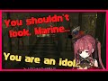 Marine can&#39;t stop glancing at it【Houshou Marine / Hololive】