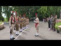 Guard of honor to Commanding officer Colonel Shirish Pande..by M.P. ASC College NCC Unit...