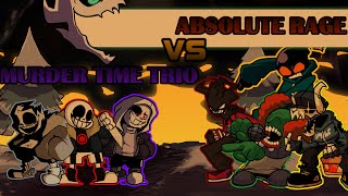 Friday Night Funkin Mashup - Murder Time Trio HARD MODE vs ABSOLUTE RAGE