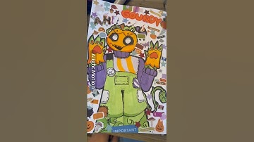 Dandy’s world characters in my style part 12 (Gourdy)#dandysworld #drawing