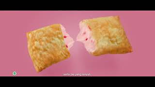Enaknya Berlapis-lapis! White Chocolate Strawberry Pastry Pie 🍓