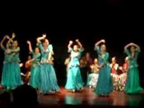 Cierre del espectculo de flamenco, Teatro Tilingo ...