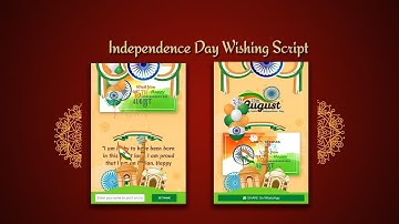 Independence Day premium PHP and Blogger Wishing Script