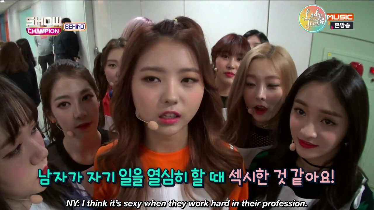 [ENG] 170411 PRISTIN - Show Champion Behind - YouTube