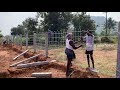 Agricultural Land Fencing Work in Tamil Nadu,  Fencing, Stone in Fittings of Barbed Wire Fencing