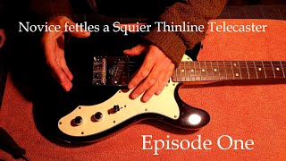 Novice fettles a Squier VM Thinline Telecaster - Ep 1 Wilkinson WTB bridge and locking tuners