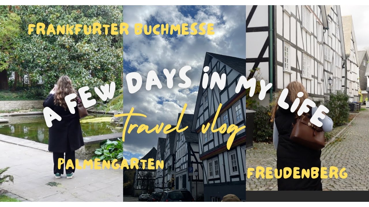 A few *travelish* days in my life Buchmesse, Palmengarten und mehr📖📹