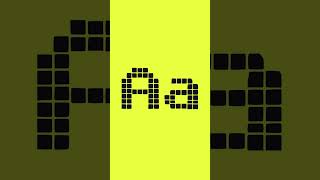 Paverbroad: Wide letters laid out on a grid | Font #Shorts