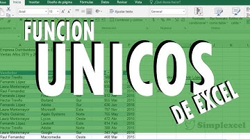 Funcion UNICOS en EXCEL - Simplexcel