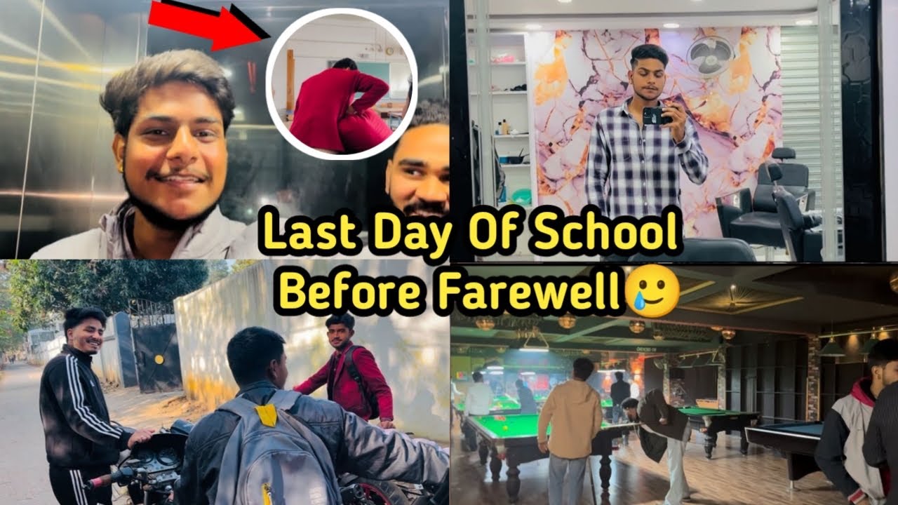 Last Day Of School Before Farewell 😴| Vlogs By Aman - YouTube