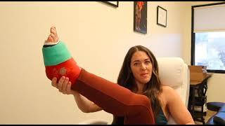 First Cast, Green And Red, Short Leg Cast