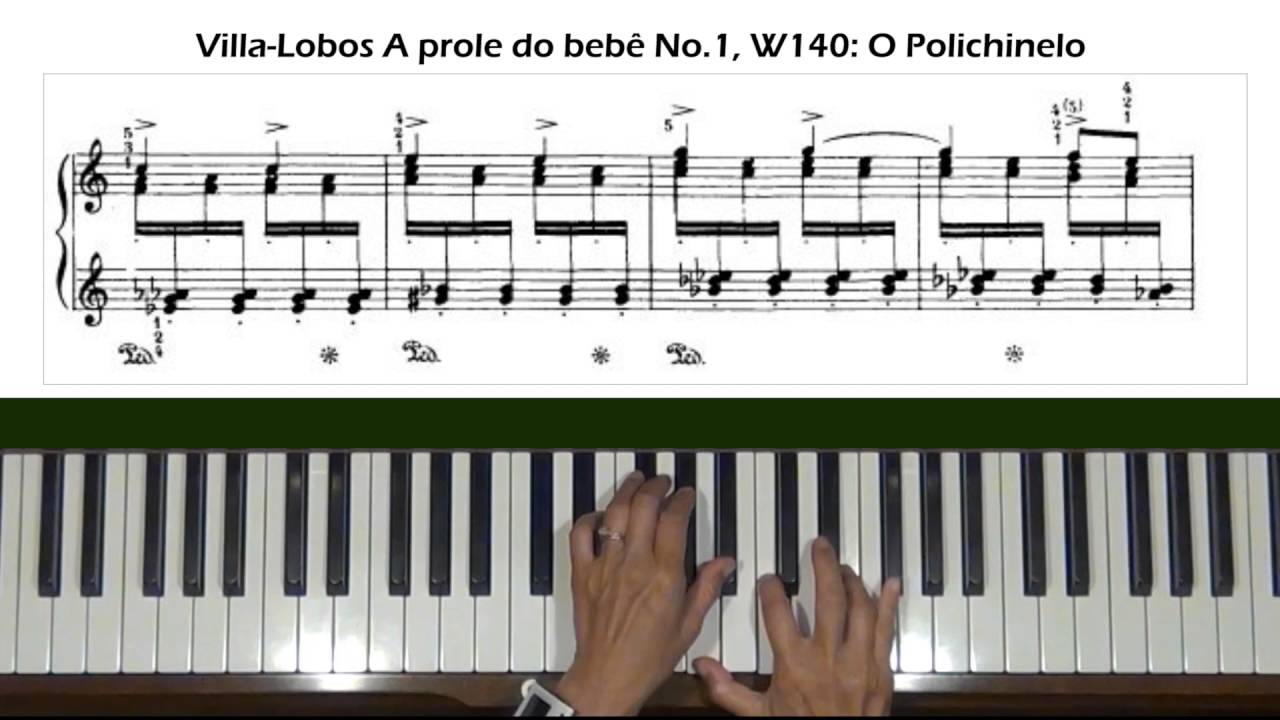 Villa-Lobos O Polichinelo Piano Tutorial