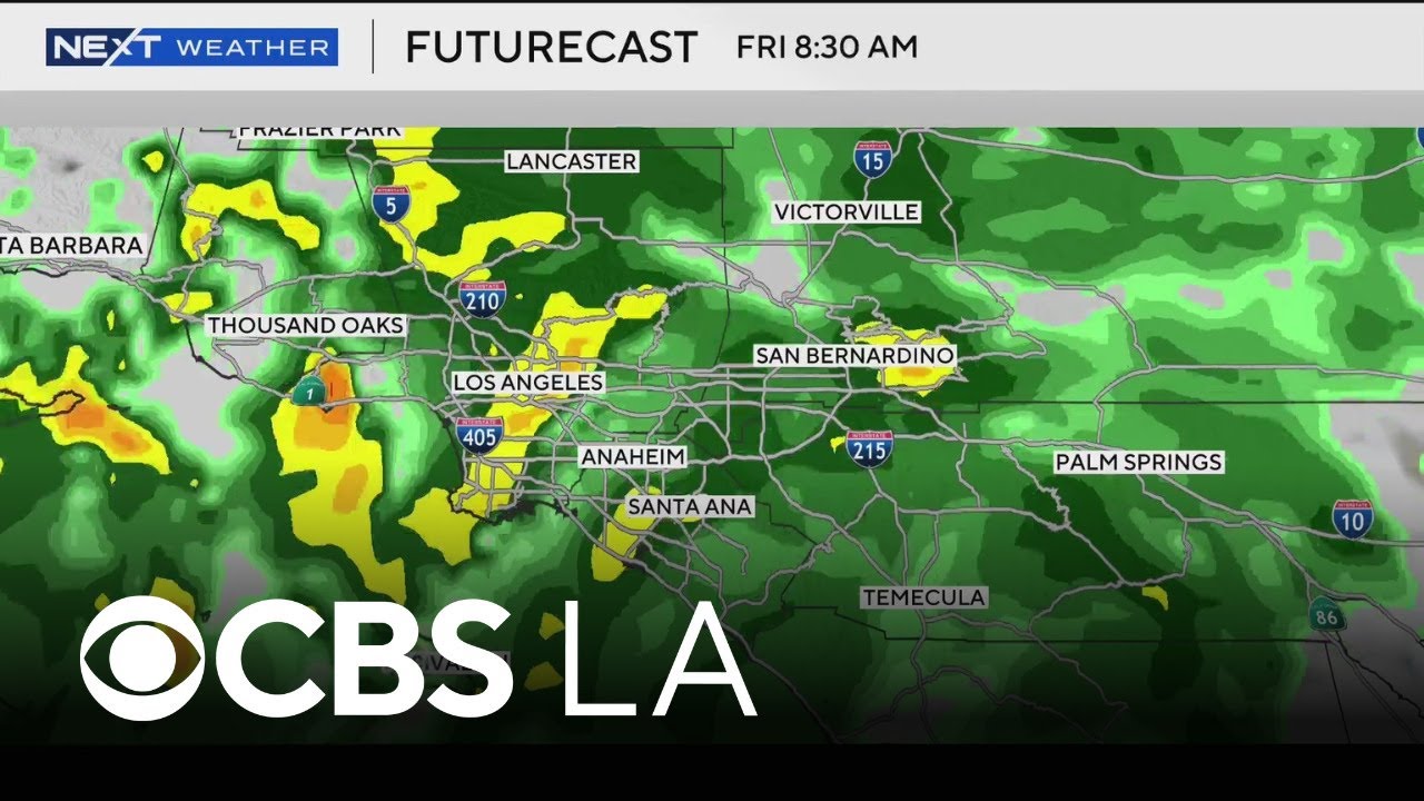 Southern California braces for cold rainstorm - YouTube