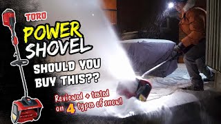 Toro 60 Volt Cordless Power Shovel 39909 Review, *TESTED* on 4 types of snow in Canadian winter!
