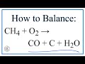 Incomplete Combustion of Methane