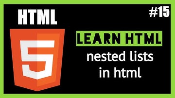 #15 - Nested list in HTML. |learn HTML| 2020.