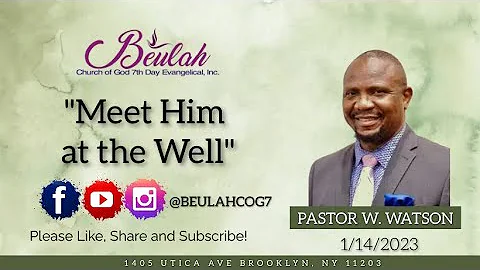 Youth Sabbath "Meet Him at the Well"