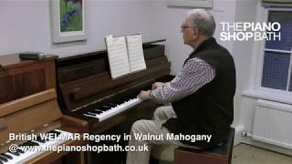 Welmar Regency In Walnut Mahogany The Piano Shop, Bath