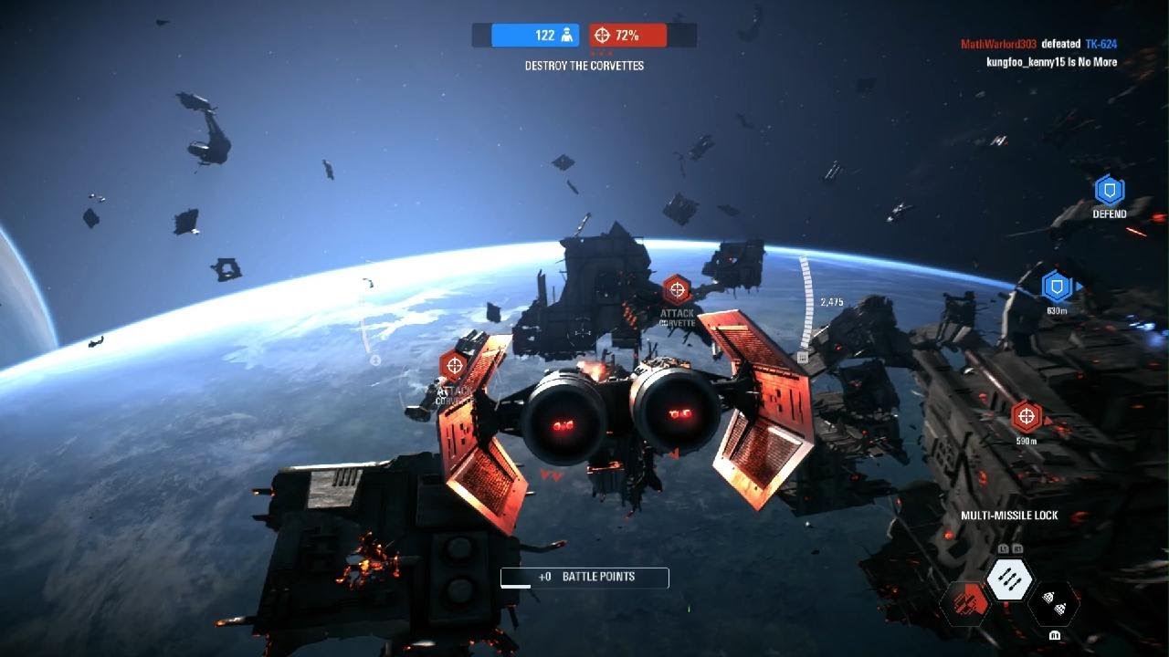 STAR WARS Battlefront II space battle
